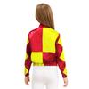 Girls Horse Riding Costume Long Sleeve Color Block Zipper Jacket Patchwork Design Halloween Dress Up