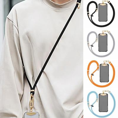 Adjustable Mobile Phone Lanyard Long Neck Hanging Crossbody Phone Strap Detachable Anti-Lost Mobile Phone Chain Travel Outdoor