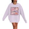 Women's Casual Fashion Long Sleeve Halloween Print Pullover Round Neck Sweatshirt
