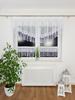 Kitchen Curtain with Pleats 300x90 Cm + 2x 130x45 Cm - Voile, Lambrequin and Guipure