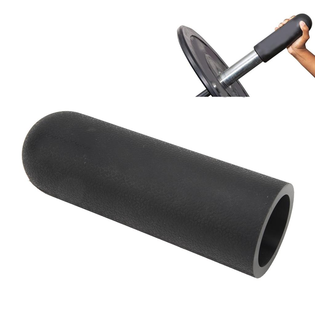 Barbell Greep Barbell Stang Siliconen Greep Antislip Dumbbell Handvat Dik Beschermend Kussen voor Gewichtheffen Ondersteuning Sportschool Bodybuilding Training Zwart
