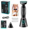 V-601 Retro Multifunctionele 2-in-1 Scheerapparaat voor Mannen Geschikt voor Neus- en Baardhaar IPX4 Waterdicht Duurzaam Nat en Droog Dubbel Gebruik Veilig en Hygiënisch