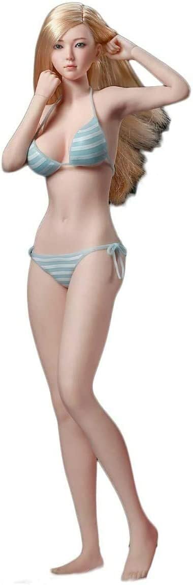 

TBLeague 1/6 Scale Super Flexible Seamless Female Body with Head, Bikini, and Replacement Parts (S34)