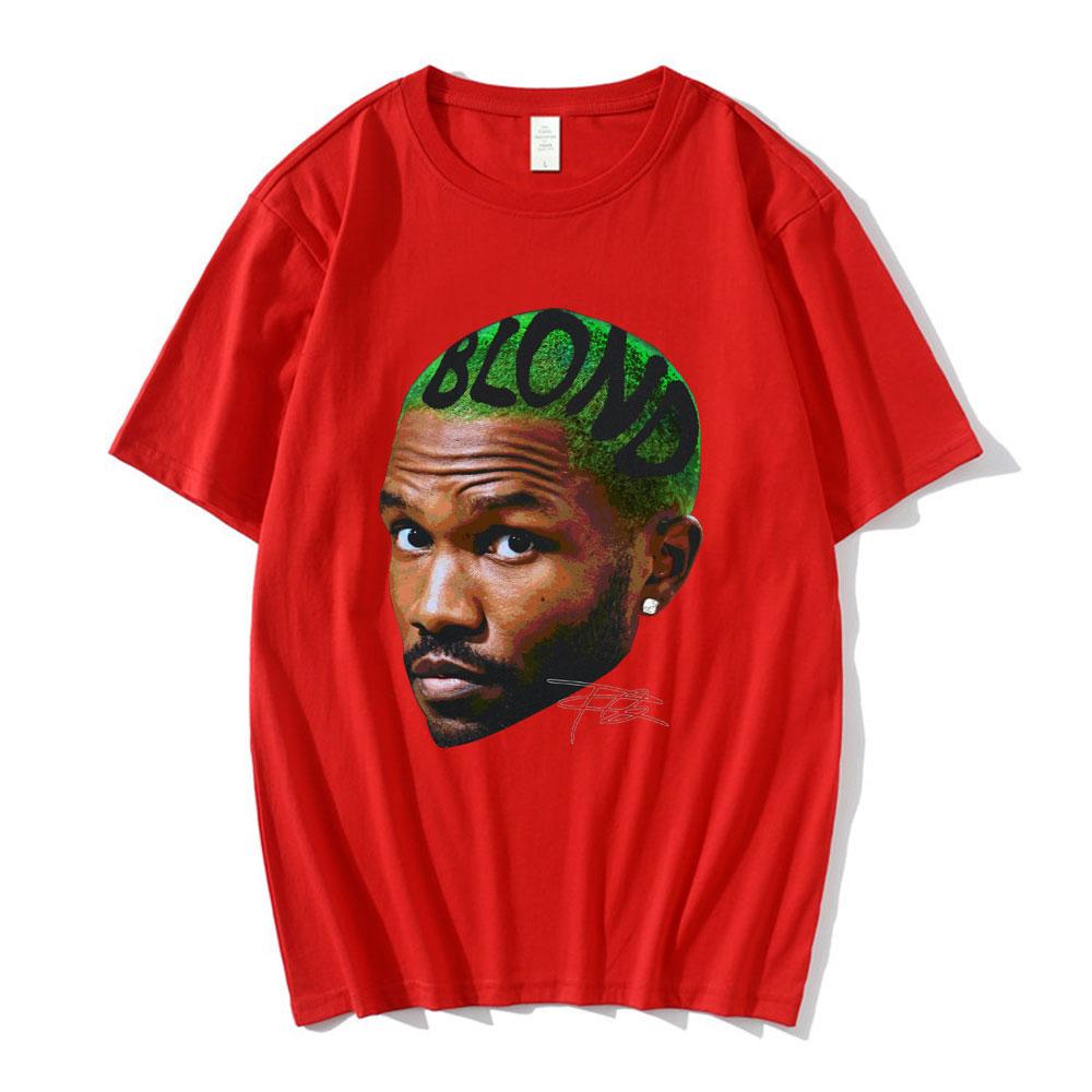 

Frank Vintage Graphic T Shirt Blond Hip Hop Popular Music Singer RB Tshirt Unisex Women Fashion Oversized Short Sleeve Tshirts S
