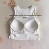 Women's Slim Fit Sleeveless Sling Tank Top with Chest Pads - Summer Hot Girl I-Back Shirt
