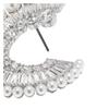 Swarovski Ariana Grande Capsule Collection Inlay Design Rhodium Plated Earrings Women's Silver 5720869