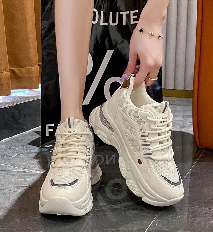 Fashion 2025 Retro Women Shoes Summer High Quality Platform Shoes Casual Sneakers Versatile Designer Shoes Fashion Women Sneakers