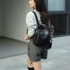 Top Layer Leather Backpack for Women Flocking Leather Backpack for Women Commuting Backpack