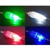 Diamond Shape Deep  Drop Underwater Fishing Squid LED Lure Light with hook Bass Spoon Flash Lamp