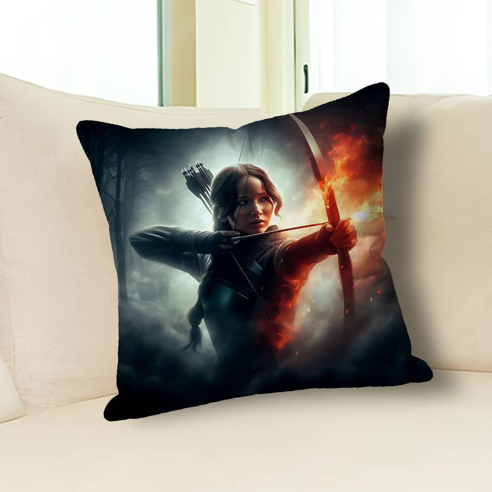 The H-Hunger G-Games-S Various Sizes Square Pillow Case For Car Home Bedchamber Decor Custom Valentine gift