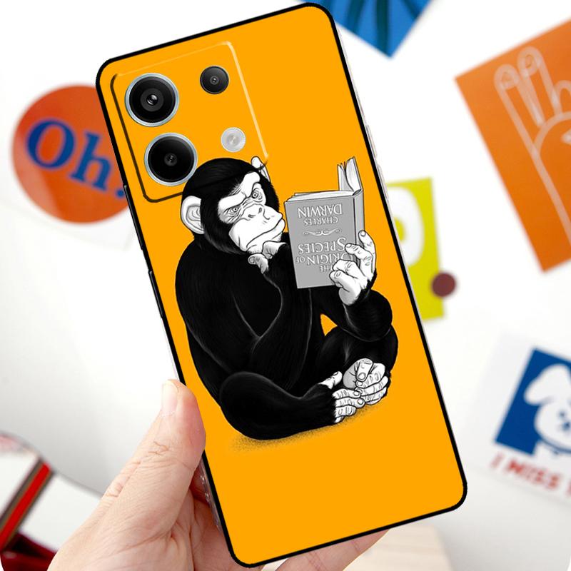 Cartoon Monkey Funda For Xiaomi Redmi Note 13 Pro 10 11 12 14 Pro 11S 12S Case For Redmi 15 12C 13C 14C 10C