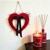 Yousheng Valentine's Day Door Banner with Heart Garland Festive Wall Hanging Decor for Party Home Window Decorative Wreath for Indoor Outdoor Holiday