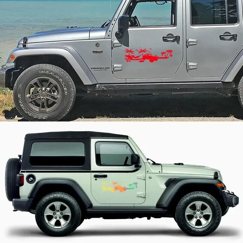 Car Camping Style Sticker Vinyl Waterproof Decor Decal Decoration Auto Tuning Accessories For Jeep Wrangler JL JLU Gladiator JT