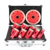 10 Piece Set M14 Brazed Hole Opener Set with Diamond Saw Blade, Marble Drilling, Stone Dry and Wet Dual-use