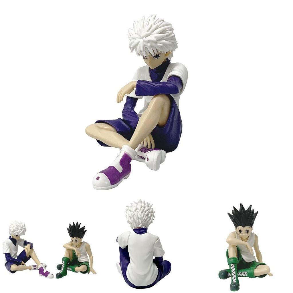 Hunter X Hunter Pvc Sitting Killua And Gon Anime Desk Ornaments Collectors Items For Enthusiasts