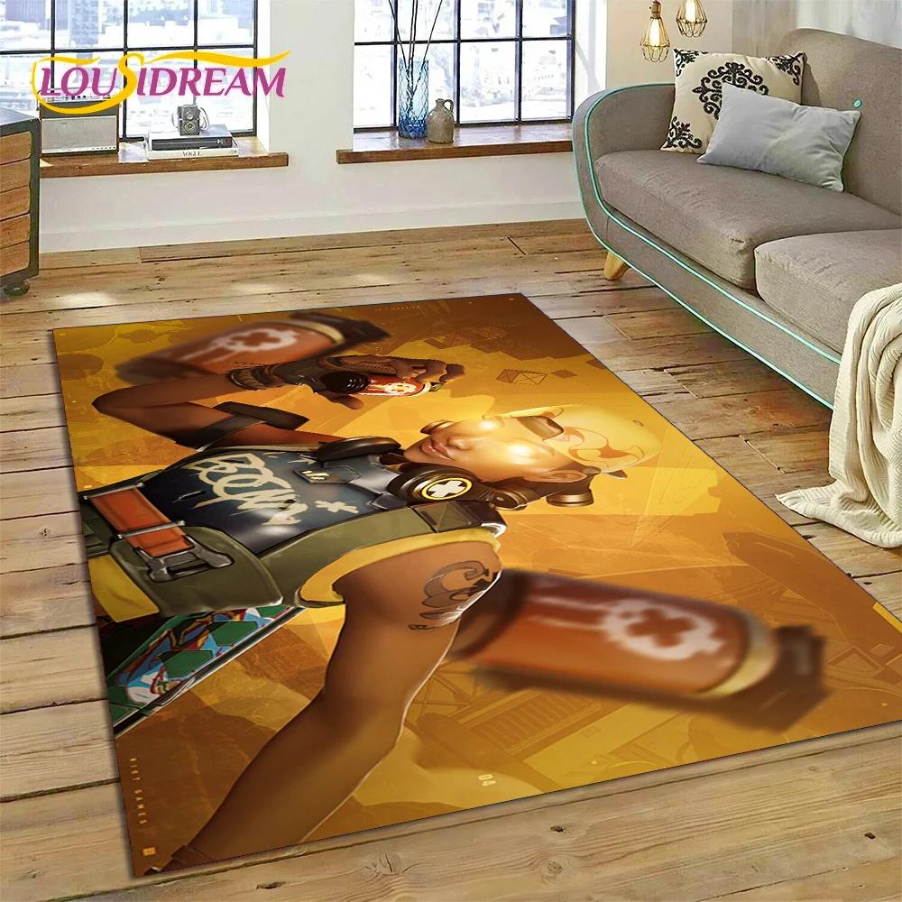 3D Newest VALORANT Cartoon Game Rug Carpet for Living Room Bedroom Decor,Floor Mat Non-slip Decoration for Sofa Doormat Gift Kid