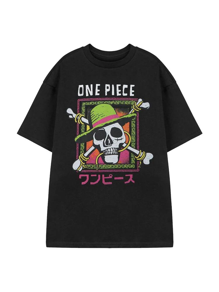 

2026 Summer ONE PIECE Retro Cosplay Tshirt Unisexs Oversize Casual Cotton Printed Shortsleeved Unisex Childrens Sports Shirt S