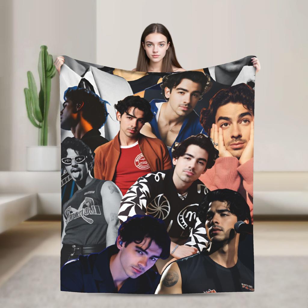 Kevin Jonas  Blankets Quality Warm J-Jonas Brothers  Bedding Throws Winter Kids Bedroom Fluffy Bedspread
