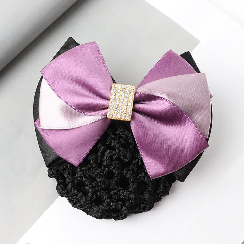 

Professional Bow Hairnet Bun Cover One Size