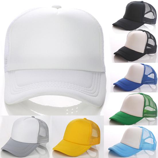 Unisex attraktiv baseballcap Trucker Mesh Blank Visir Justerbar Solhatt
