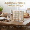 Metal Napkin Holder Modern Napkin Storage Container Picnic Tissue Dispenser  Table Countertop