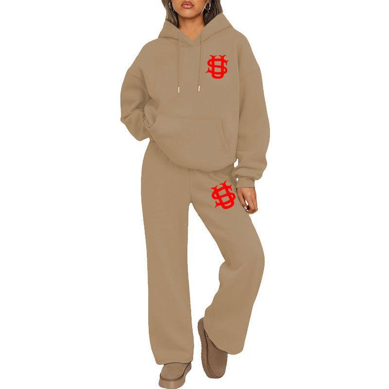Unisex Trendy set mikiny a tepláků Y2K - Euro-americký Streetwear styl