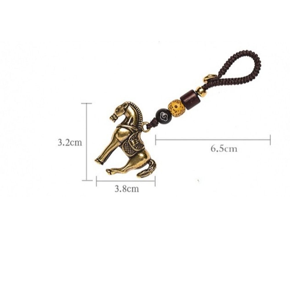 Copper Zodiac Horse Lucky Pendant Pendant Decoration Women Men Bag Charm