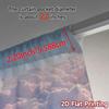 2pcs, 2D FLAT PRINTING Curtains (Without Rod) Cloudscape Harmony Popular Window Curtain Versatile Polyester Fabric Curtains