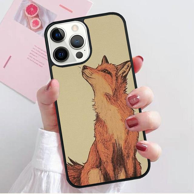 Fox clever vignette Phone Case Cover For iPhone 17 Air 15 16 14 13 12 Pro Max 11 Pro Max Plus Coque Shell