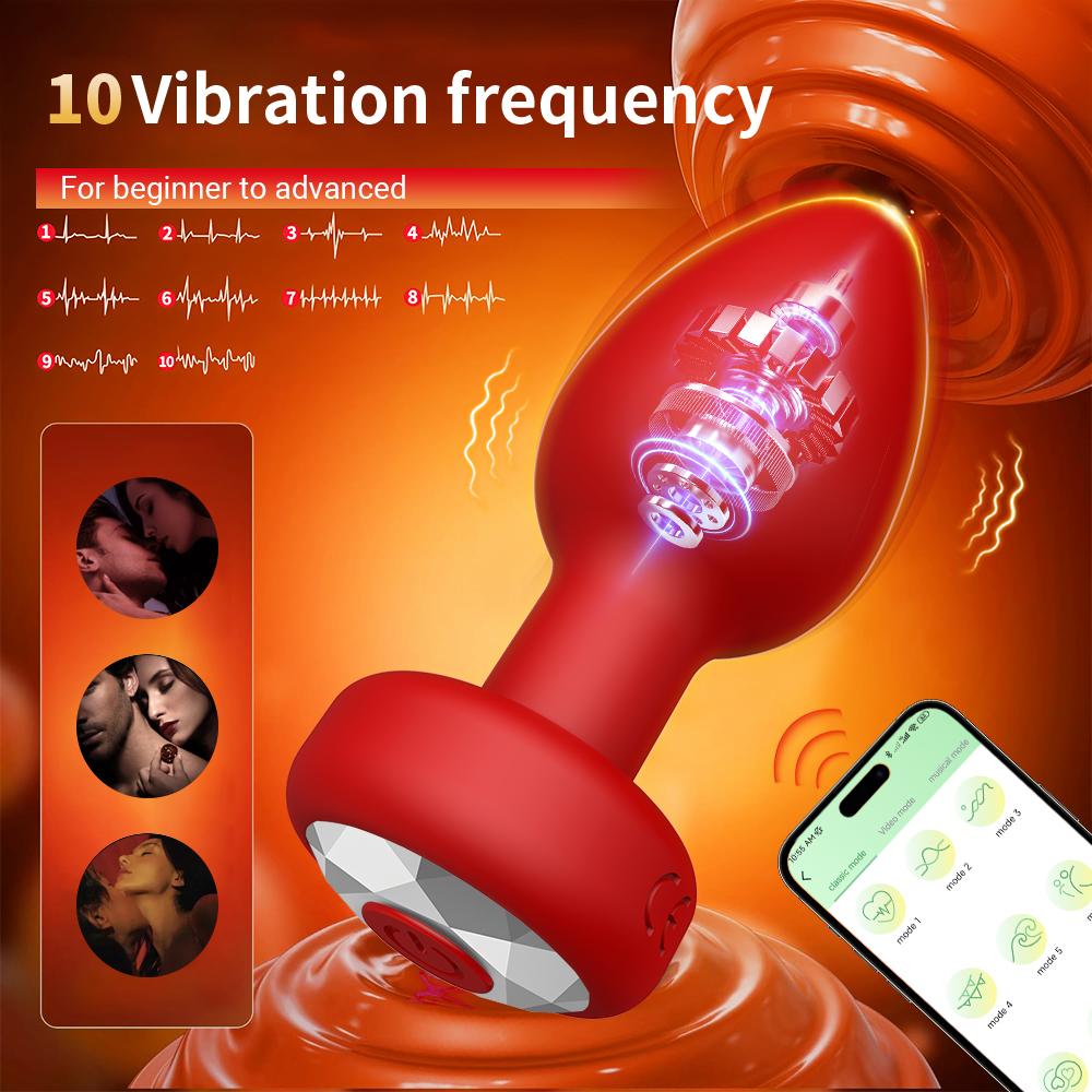 Anal Vibrator Butt Plug Men Prostate Massager Stimulator APP Wireless Control Female Masturbator Adult Sex Toys Couple Gay 18+