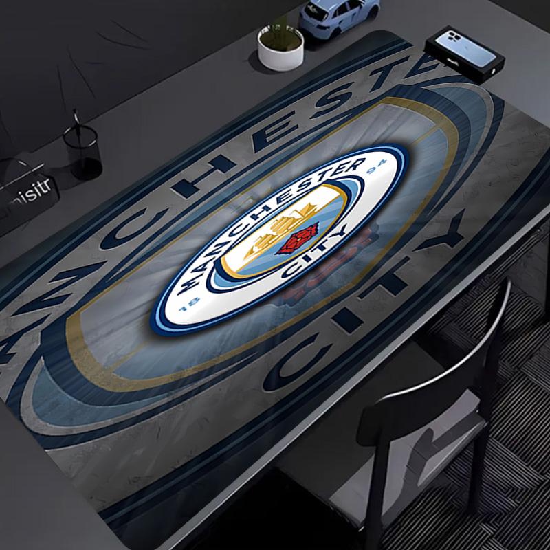 Manchester City Football Club Mauspads - Rutschfeste Gummibasis, Glatte Oberfläche für Arbeit, Gaming, Büro und Zuhause, Schreibtisch-Mauspad