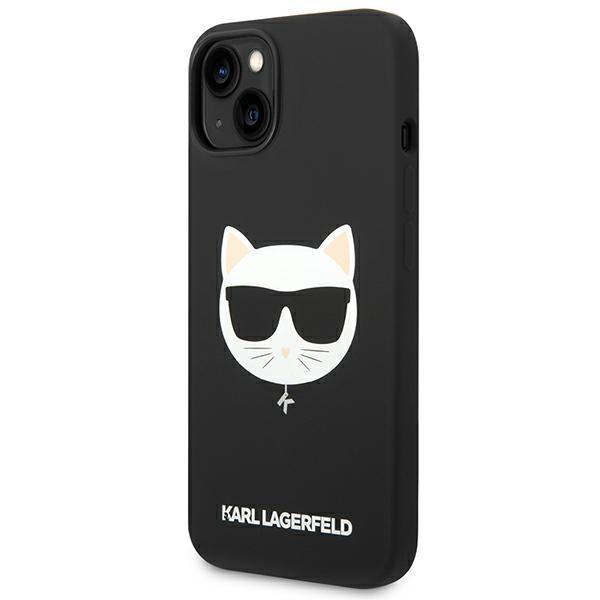 Karl Lagerfeld Klhmp14Mslchbk Iphone 14Plus / 15 Plus 6,7 Hardcase Czarny/Black Silicone Choupette Head Magsafe
