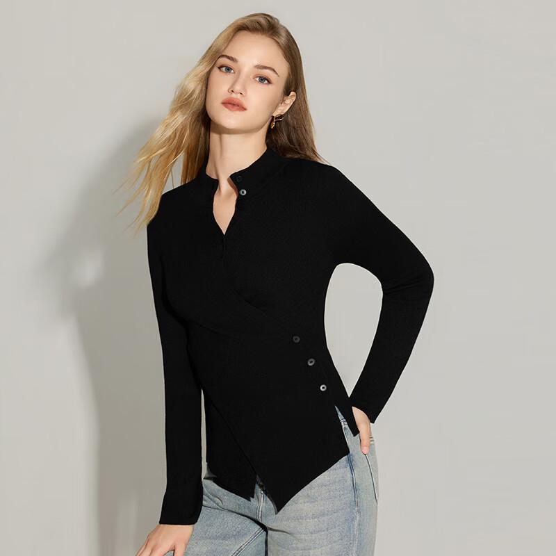 Shetu Women's Roll-Neck Wool Blend Knit Sweater