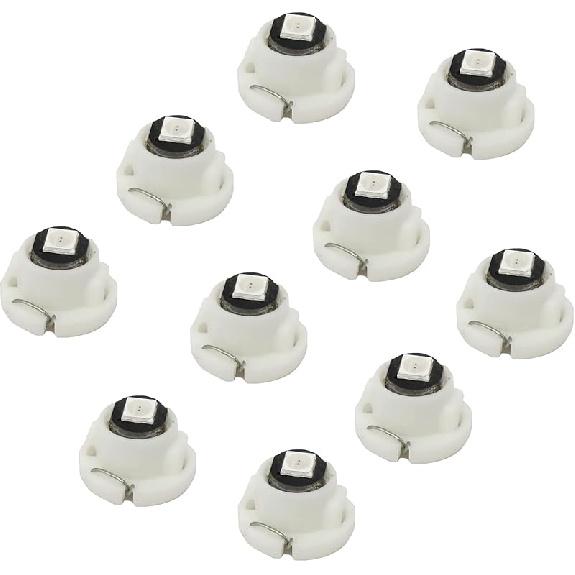 

WLJH 10x Ice Blue T4.2 Neo Wedge Led 3030 Chip 10mm Base Car trument Cluster Led Bulb Dashboard Gauge Bulb HVAC AC Heater Climate Control Lamps синий