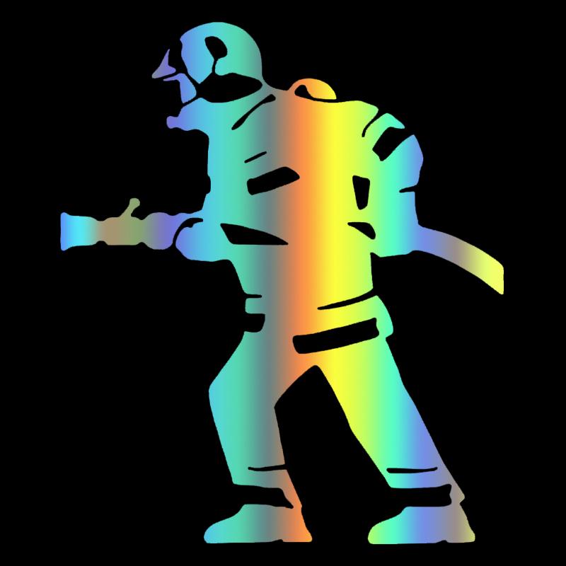 CS-318 #15*17.6cm FOGO COM MANGUEIRA Decalque de vinil cortado adesivo de carro à prova d'água decorações automáticas no para-choque da carroceria do carro janela traseira