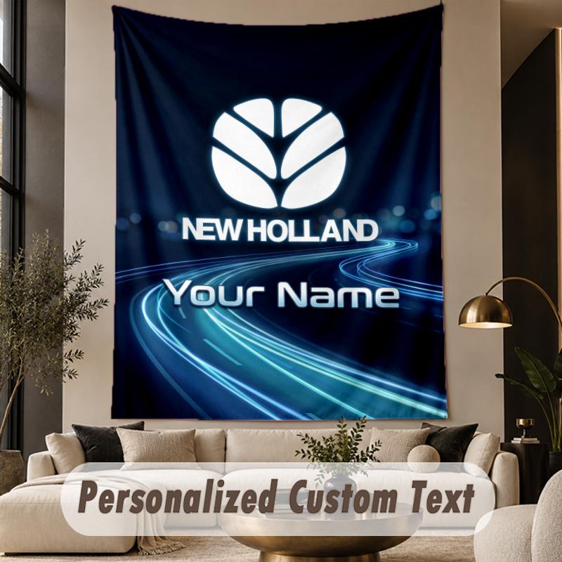 Custom Text Tapestry New Holland Print Wall Tapestry Indoor Living Room Wall Decor