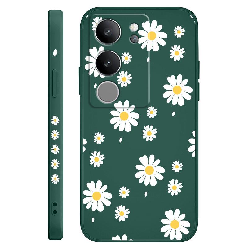 Daisy Petals Phone Case For VIVO V50 V40 V30 V29 V29E V27 V27E V25 V25E V23 V23E V21 V20 Y20 Y12 Y21 Y22 Y50 Y35 Y76 Pro 4G 5G