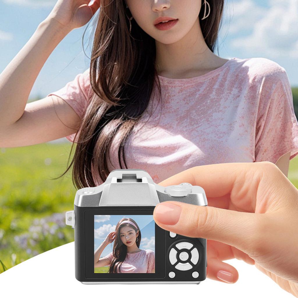 Digital Camera for Teens Students 48MP HD Auto Retro Keychain Camera with 1.54 Inch Screen for Photography