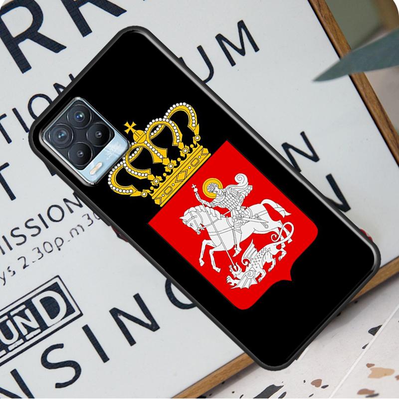 Georgia Flag Back Case For Realme 8i 8 Pro GT Neo 2 Master C15 C21 Coque For OnePlus 8T 9R Nord2 9 Pro