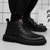 2025 New Casual Winter Shoes Non-Slip Outdoor Walking Booties Male Fashion Sneakers Men's Genuine Leather Lace-Up Ankle Boots