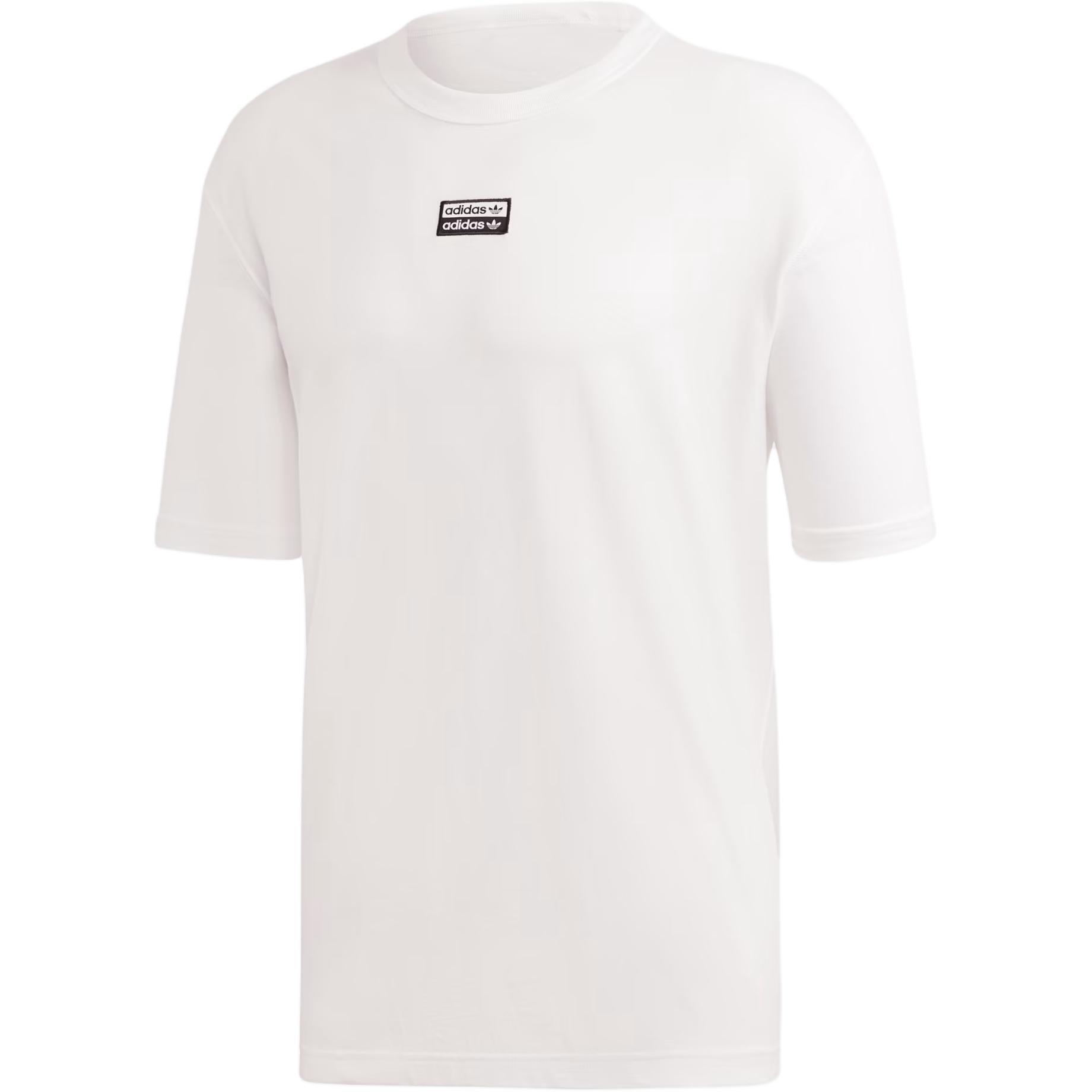 

Adidas Originals Trefoil Dual Logo Футболка с коротким рукавом Мужские топы Белые FM2254 L