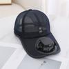 Summer Mesh Chargeable Fan Baseball Cap for Men Women Adjustable Breathable Caps Quick Dry Running Hat Cap for Outdoor Sports
