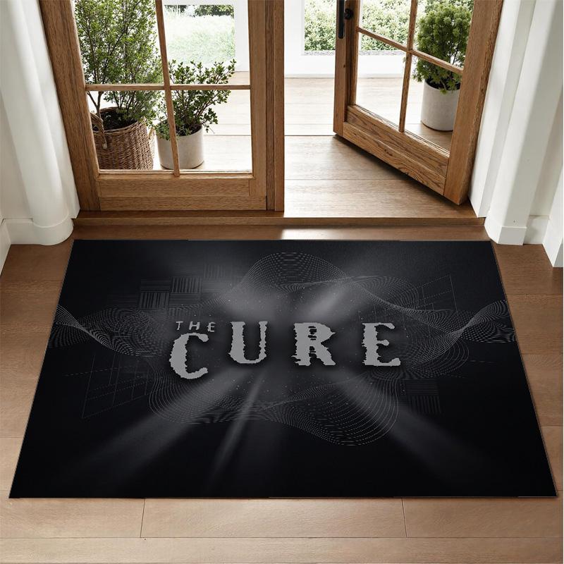 The Cure Design Crystal Velvet Rug Soft Decorative Mat for Bedroom Entrance
