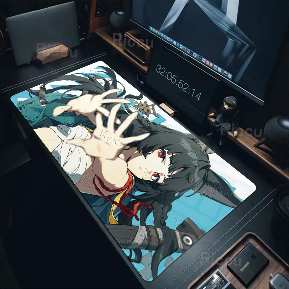 ZZZ Gaming Hoshimi Miyabi Ye Shunguang Mousepad Evelyn Ellen Zenless Zone Zero Pattern Keyboard Office Desk Anime Girls Tablemat