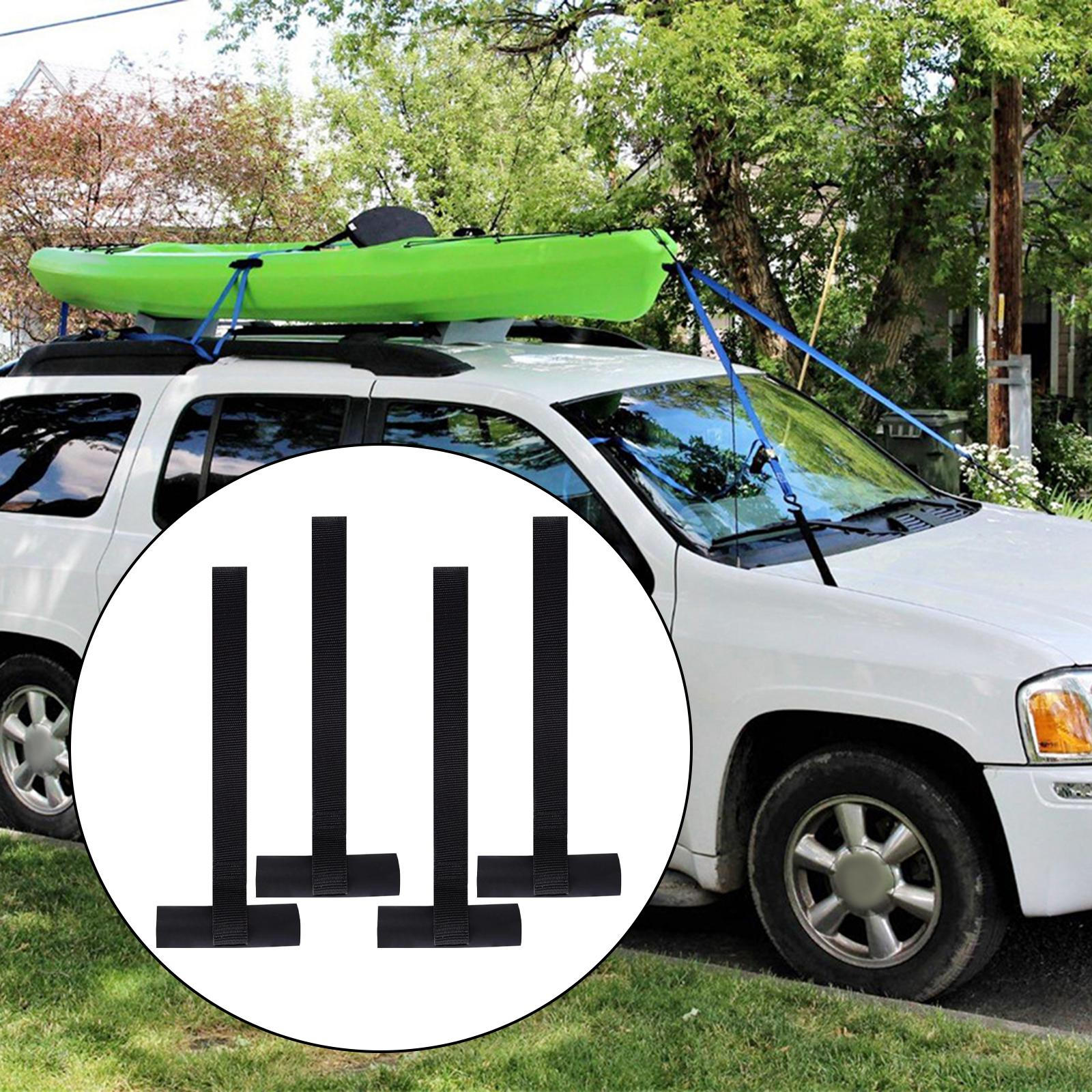 Набор из 4 высококачественных, портативных ремней-якорей для каяка, для