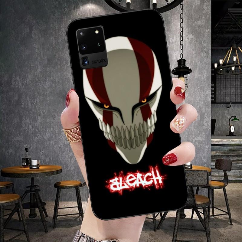 Pouzdro na telefon Bleach Ichigo Kurosaki pro Samsung Galaxy S6 S7 S8 S9 S10 S21 S22 Plus Ultra Měkké Černé Kryt na telefon