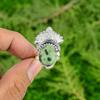 925 Sterling Silver Oval Natural Ruby Zoisite Multi Stone Bezel New Ring Jewelry