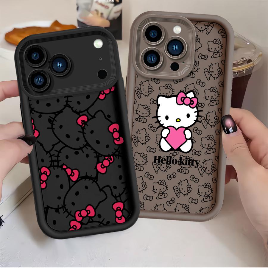 Case for Apple iPhone 17 Pro Max 16e 16 15 11 13 Mini XR Air XS 12 14 Plus Phone Cover Sanrio Cartoon Hello Kitty
