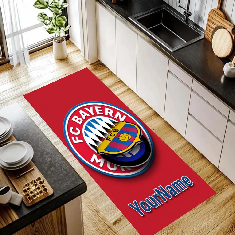 Fc Bayern Mnchen Customize Your Name Kitchen Rug Runner Rug Laundry Mat Hallway Entryway The Best Gift Choice