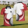 Funny Mens Golf Polo Shirts Fashion Trendy Short Sleeve 3D Printed Summer Polo Shirt Loose Breathable Lapel Button Tees Tops